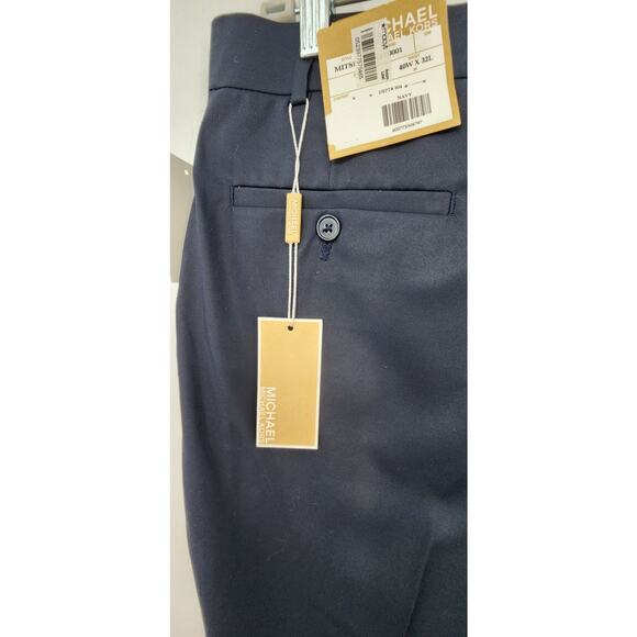 New NWT Men's Michael Michael Kors Navy Blue Dress Pants Slacks Size 40 X 32 - Picture 7 of 7